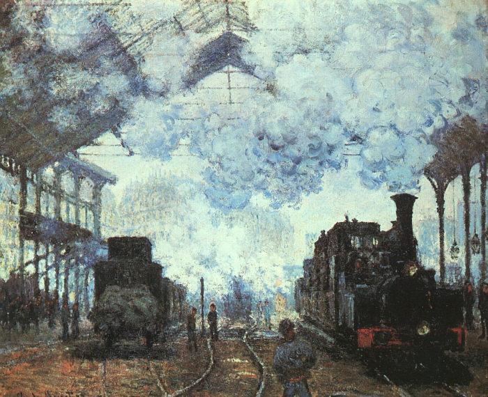 Claude Monet Arrival at St Lazare Station China oil painting art